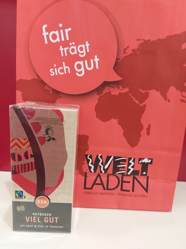WELTLADEN TEE Rotbusch Apfel Zimt (Beutel Pkg)